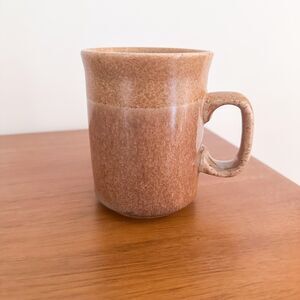 Vintage Studio Pottery Stoneware Mug Earthy Brown Speckled Glaze Handmade Cup